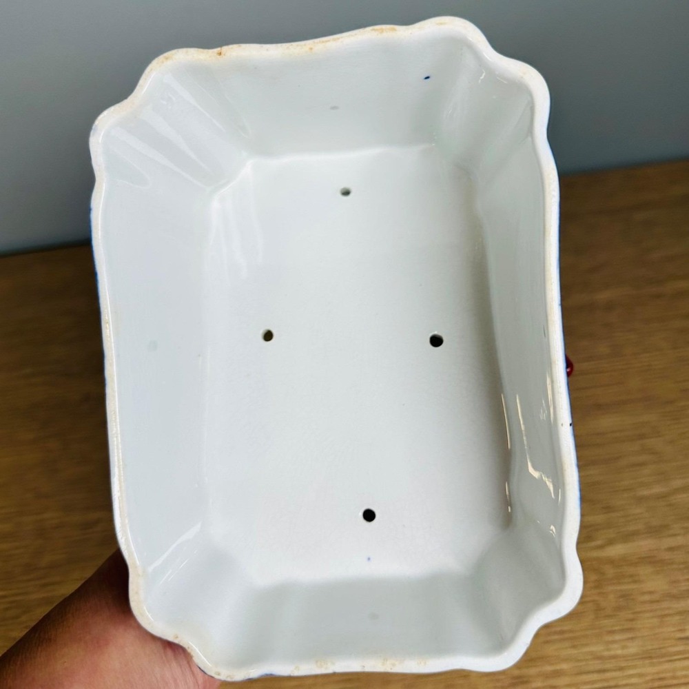 Vintage c1930 Copeland Spode Blue Italian Hygienic Cheese Dish Keeper England - Picture 10 of 16
